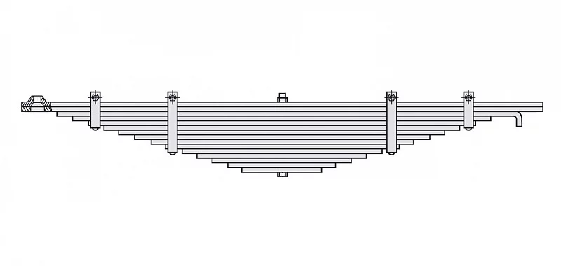 купить Рессора передняя 53371 (15-листовая) Белоруcсия